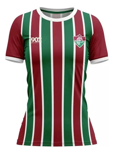 Camiseta Feminina Fluminense + Sacola Fluminense P/ Presente