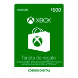 Tarjeta De Regalo Microsoft Xbox - 600 Mxn Código Digital