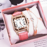 Reloj De Pulsera Para Mujer , Juego Regalo Reloj Para Mujer