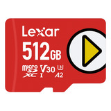 Cartão Memória Lexar Micro Sdxc 512gb Play 150mbs