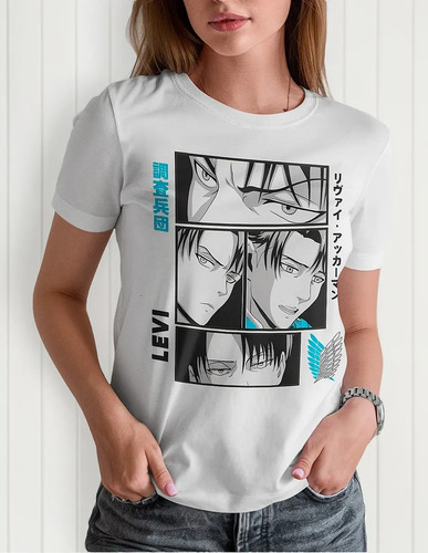 Blusa / Playera Levi Ackerman Anime Attack On Titan #11