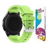 Pulseira De Silicone Fivela Prata Marca 123smart 22mm Compativel Com Samsung Galaxy Watch 46mm R800 Gear S3 Classic Frontier Galaxy Watch 3 45mm Gear 2 Hitwear Psw02pm Gt 2 Gt 3 Gt 4 46mm Verde Limão