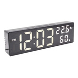 Relógio De Mesa E Parede Digital Led Temperatura Alarme