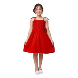 Vestido Infantil Menina Vermelho De Alcinha Modelo Ciganinha