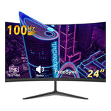 Monitor Curvo Gamer Pc Hdmi Led 24in Pantalla 100hz Bocinas