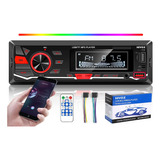 Autoestéreo Reproductor Mp3 Radio 1din Con Bt Aux Usb Sd Fm