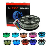 Tira Led Manguera Rgb 5050 Exterior 127v Roll 25m Multicolor