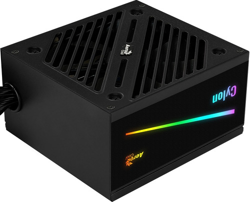 Fuente Aerocool Cylon 500w Rgb 80 Plus Bronce Color Negro