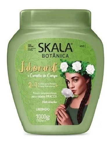 Skala Crema Jaborandi Y Camelia 1000gr Máscara Capilar