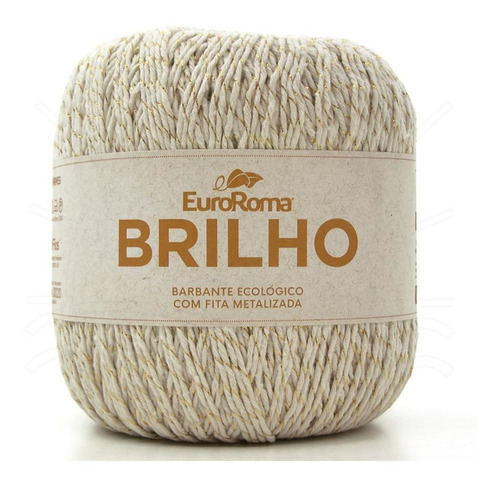 Barbante Euroroma Brilho Ouro 400g 100 Cru