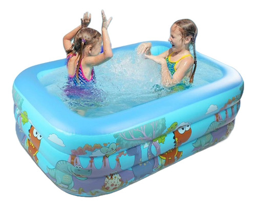 Piscina Inflable Bebe Piscina Inflable Niños Rectangular 210