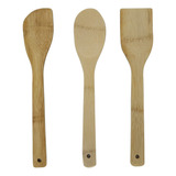 Espátula Madera Bamboo Utensilios Cocina Repostería Teflón