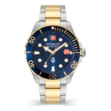 Reloj Swiss Military Smwgh2200360 Para Hombre Cristal Zafiro