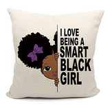 Fundas De Almohada De Chica Negra Mágica, 18x18, Regal...