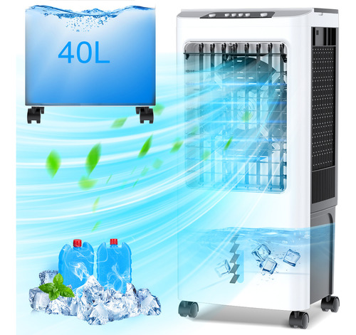 Enfriador Aire Portátil Acondicion Ventilador Industrial 40l