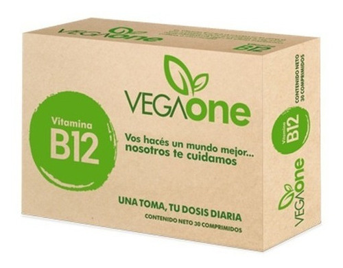 Suplemento Dietario Vegaone Vitamina B12 30 Comprimidos