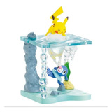 Pikachu Y Popplio, Pókemon World Glittering Sea, 1 Piezas,