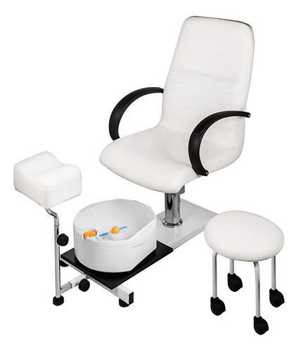 Silla De Pedicura De Spa Ajustable Con Elevacion Hidraulica 