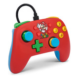 Control Alambrico Nano Powera ::.. Mario Medley Switch Color Rojo