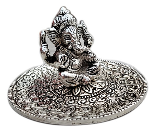 Porta Sahumerios Artesanal Importado India Metal Ganesh