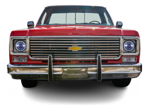 Faro Led Calavera Multi Colores Y Arillo Chevrolet C10 Pick 