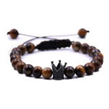 Pulsera De Ojo De Tigre Corona Black Space Hombre Mujer 2019