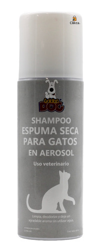 Golden Dog Shampoo Espuma Seca Para Gatos 160 Ml 