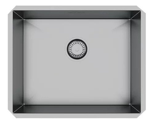 Pia Cuba Tanque Inox Para Cozinha 40x40 Gourmet Quadrada