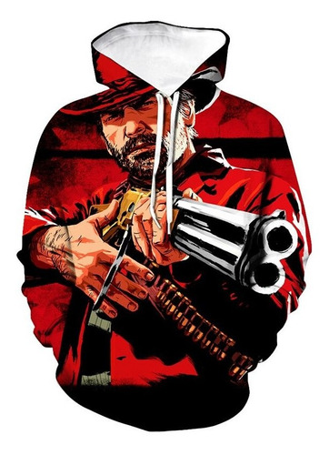 Sudadera Con Capucha Del Juego Red Dead Redemption 2 Con Imp