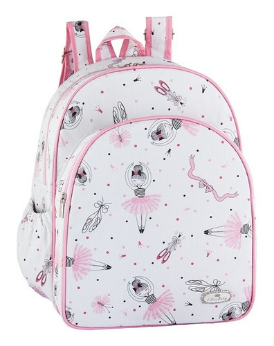 Mochila Pequena Rosa Bailarina Menina Maternidade Passeio