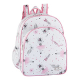 Mochila Pequena Rosa Bailarina Menina Maternidade Passeio