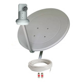 Antena  Ku 60 Cm Original Sky + Lnb Simples Universal + Cabo