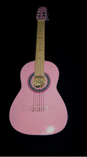 Guitarra Acústica Clásica  La Purépecha   Con Funda Rosa