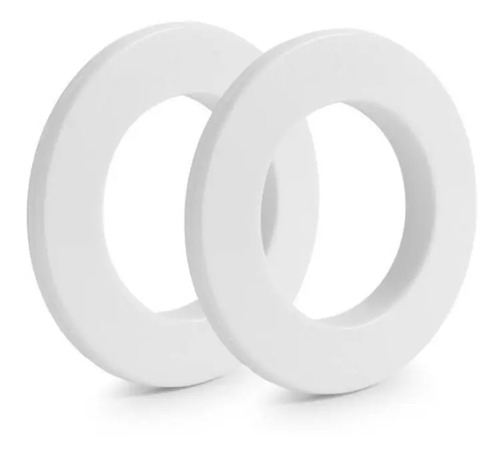 Kit 100 Unidades\u002Fpares Ilhós Para Cortina Branco Redondo | Parcelamento sem juros