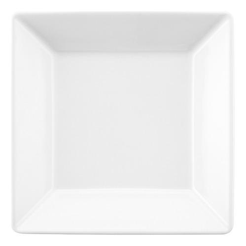 Jogo De 06 Prato Fundo 21x21cm Quartier White Oxford