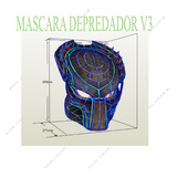 Mascara Depredador V3 Papercraft