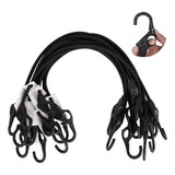 10pk Bungee Cords With Finger-hole Design Hooks Ensures 3-ti