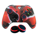 1 Capa Case De Silicone Controle Xbox One + 2 Grips