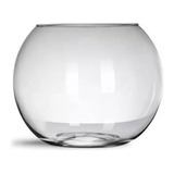 Aquário Vaso Redondo Vidro Decoração Terrário 2,6l 