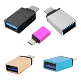 Kit 10 Adaptador Otg Tipo C Usb Femea Macho Atacado Revenda