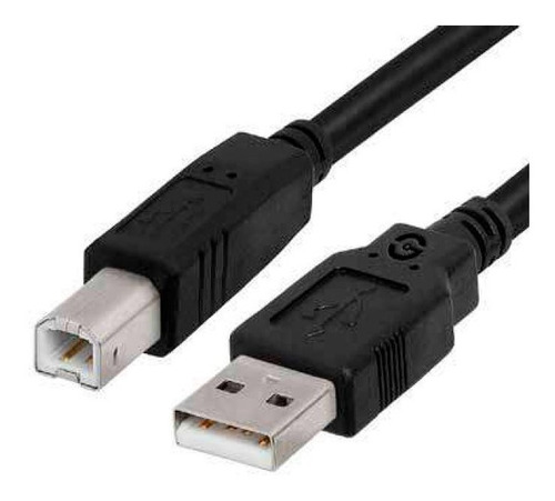 Cable Usb 2.0  A B Macho Alta Velocidad 1.5 M Impresora Escaner Multifuncional Negro Durable Calidad Rohs 