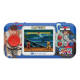 Mini Consola Portatil My Arcade Pocket S. Street Fighter 2 Color Azul