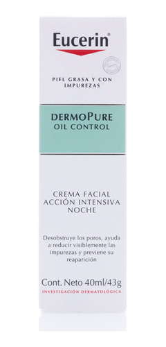 Dermopure Oil Control Crema Facial Intensiva - Eucerin