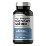 Glicinato De Magnesio Quelado 1330 Mg Con 250 Caps. Horbaach