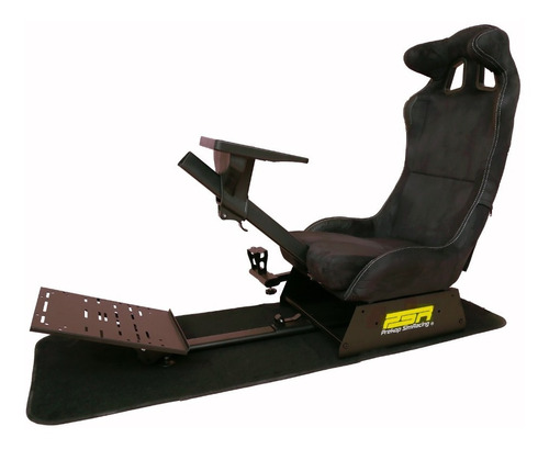 Simulador De Carreras Psr Oval Alcantara Gamuza Silla Gamer 