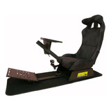 Simulador De Carreras Psr Oval Alcantara Gamuza Silla Gamer 