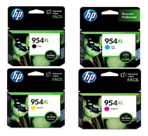 Tintas Hp 954 Xl Original Multicolor. 4 Diferentes Colores 