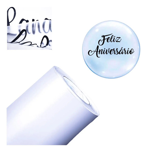 Vinil Adesivo Para Balão - Bubble - Silhouete - 5 Metros  | Parcelamento sem juros