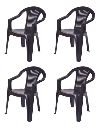 Silla Verona Negra Pack 4 Unidades