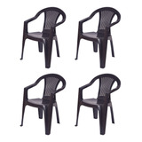 Silla Verona Negra Pack 4 Unidades